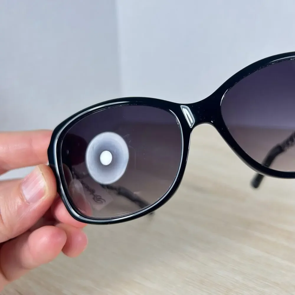 Brighton A12393-125 Fortino Sunglasses Black Silver Chain Link 56-15